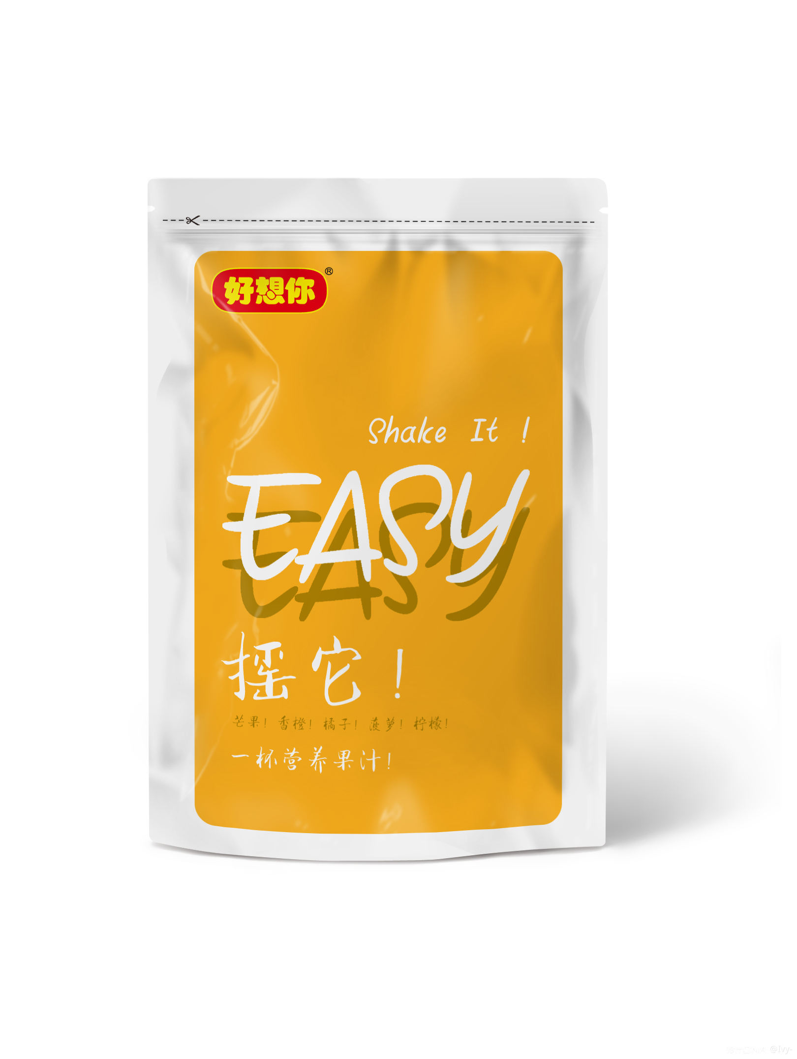 “EASY”FD鲜榨维C果汁包装设计 图1