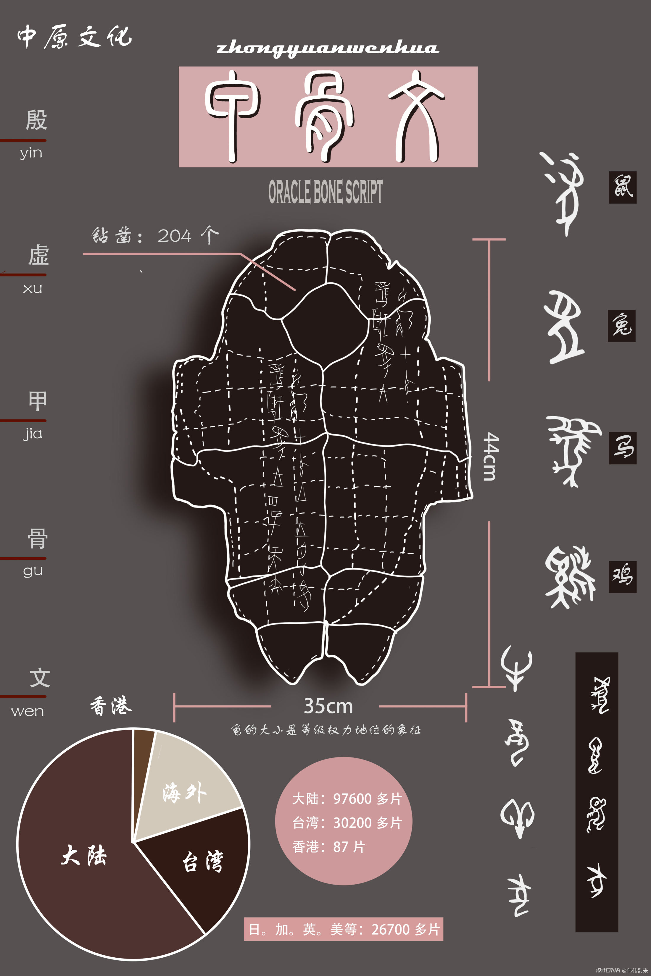 中原文化【甲骨文】信息图表 图1