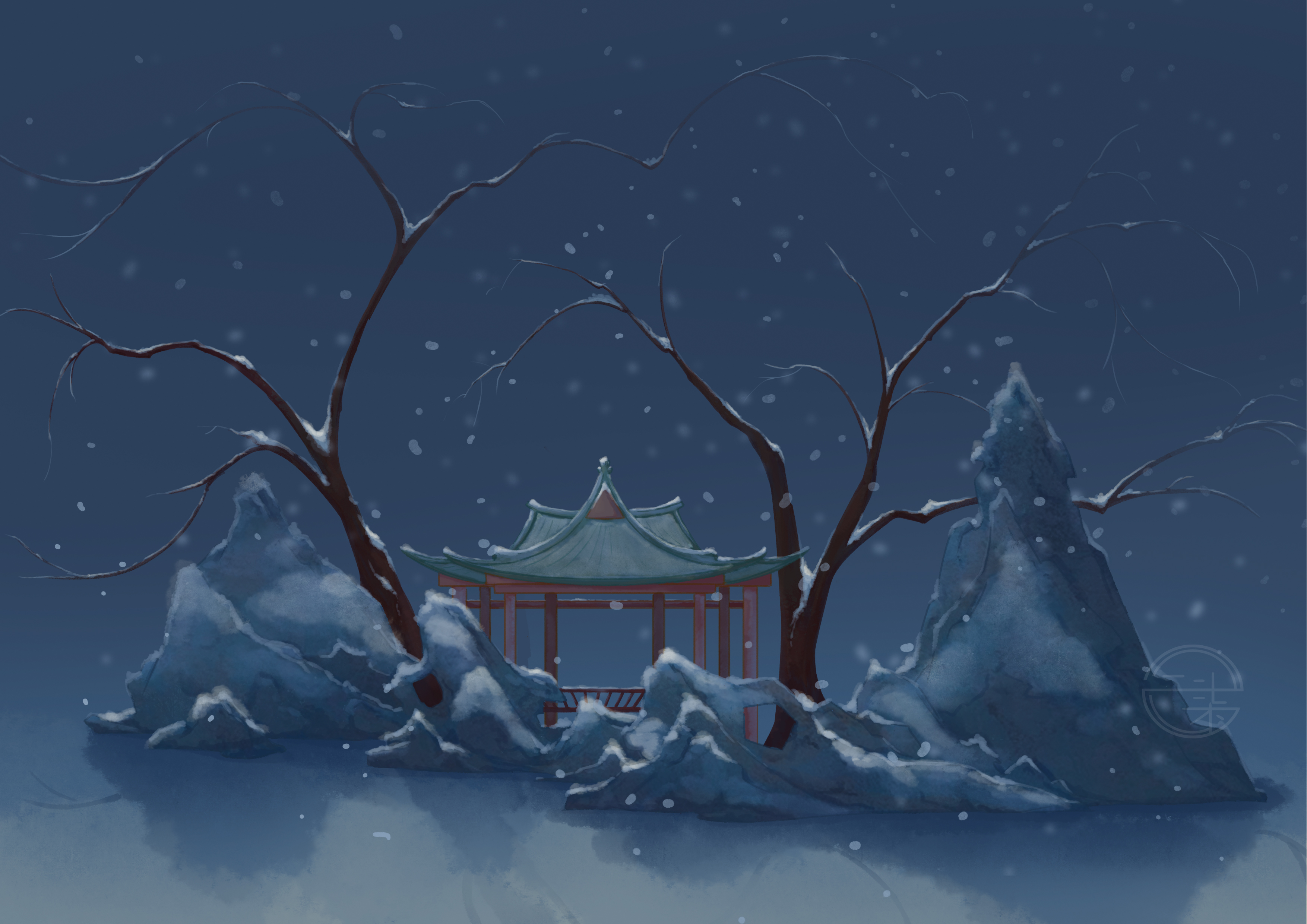 雪夜 图1