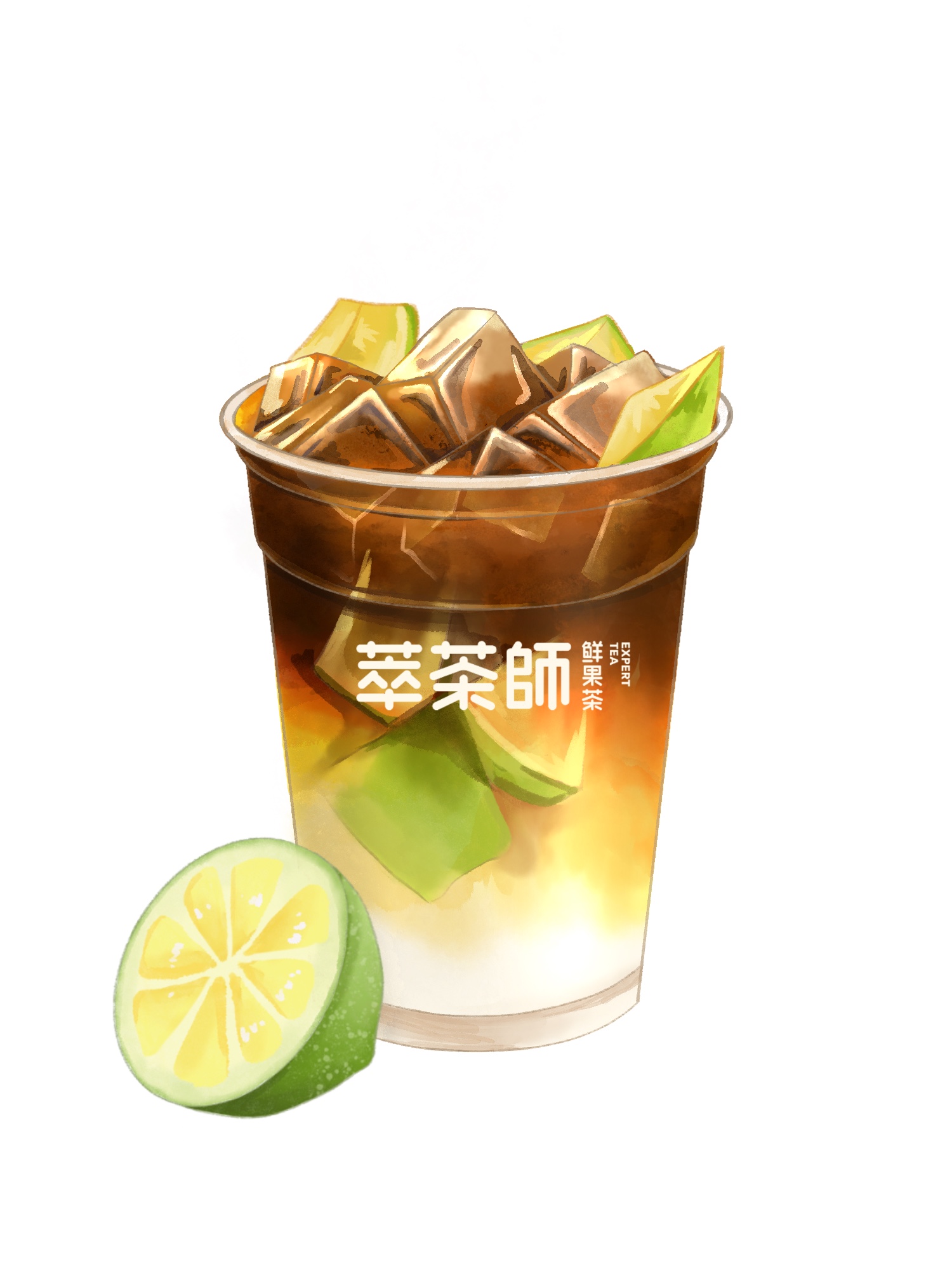 萃茶师线上菜单插画 图3