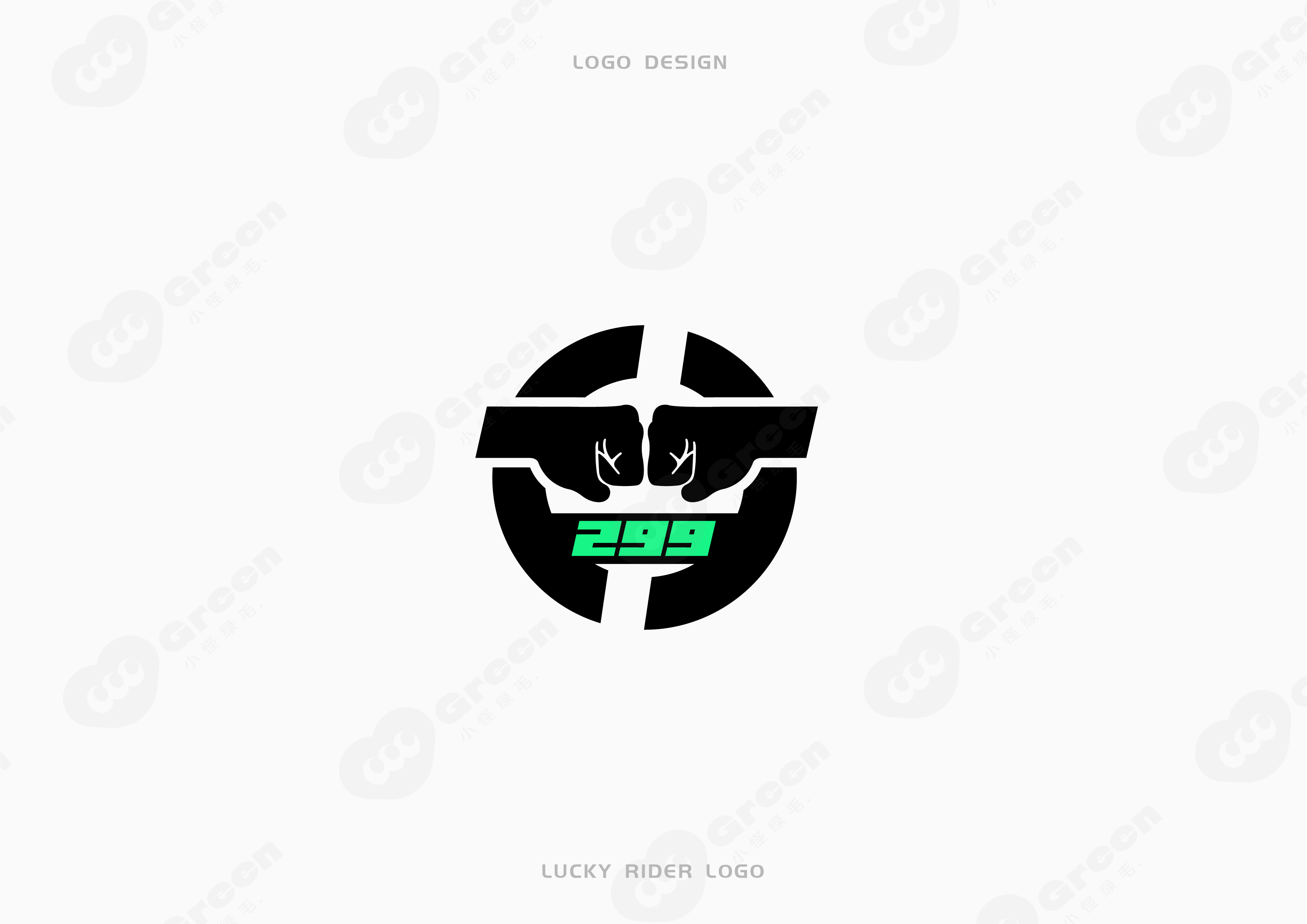 lucky rider logo设计 图6