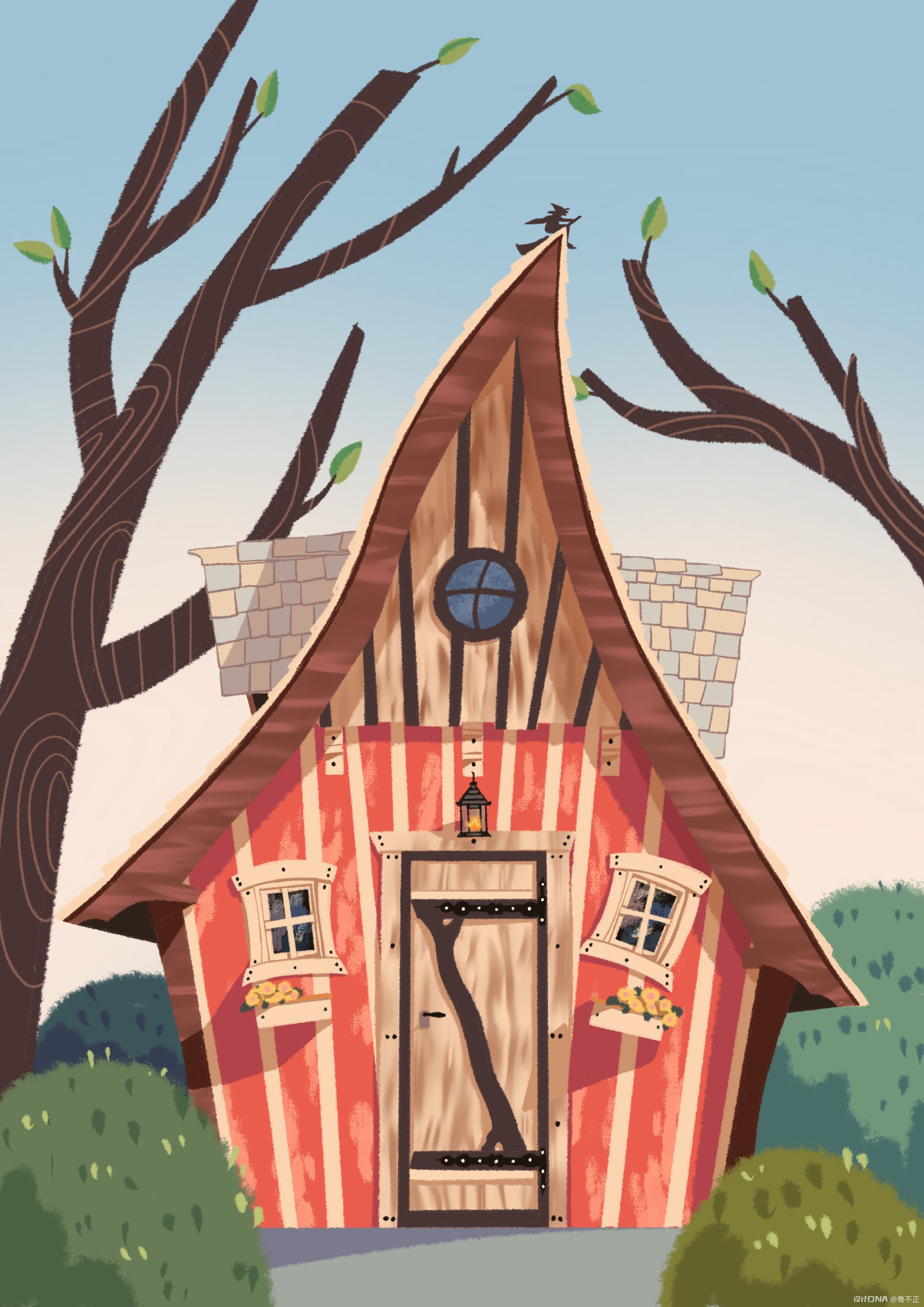 小房子|插画|概念设定|一客 - 原创作品 - 站酷 (ZCOOL)