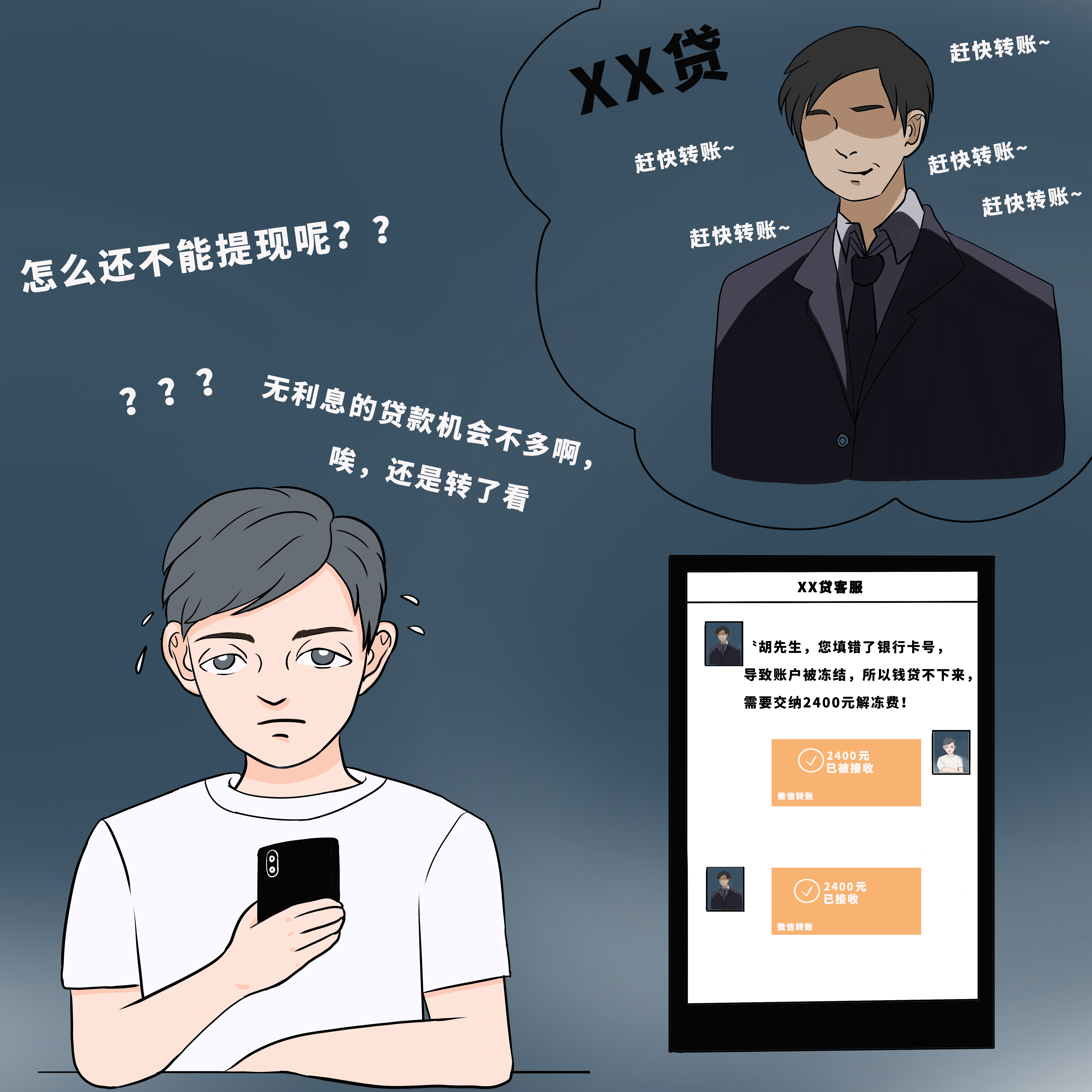 宁波银行防诈骗漫画 图5