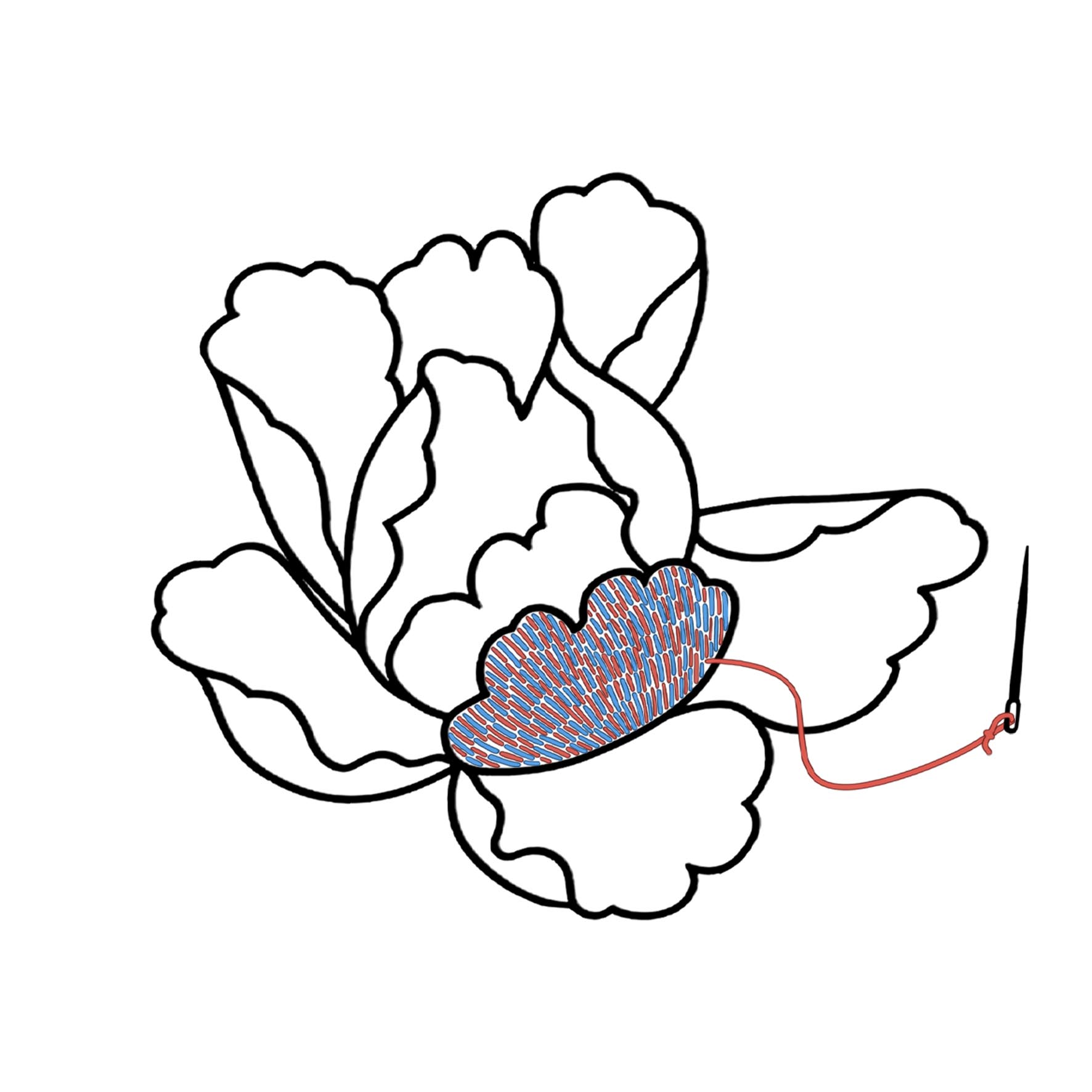 刺绣图解插画 图7