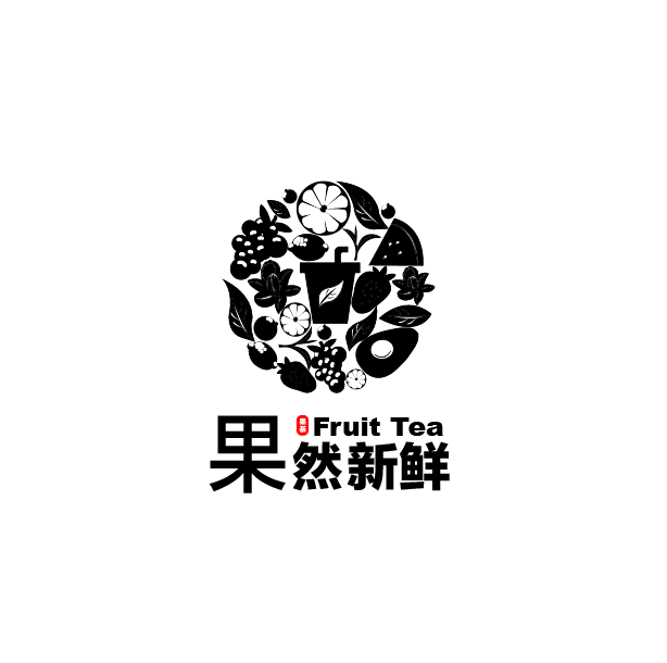 果然新鲜logo设计 图1