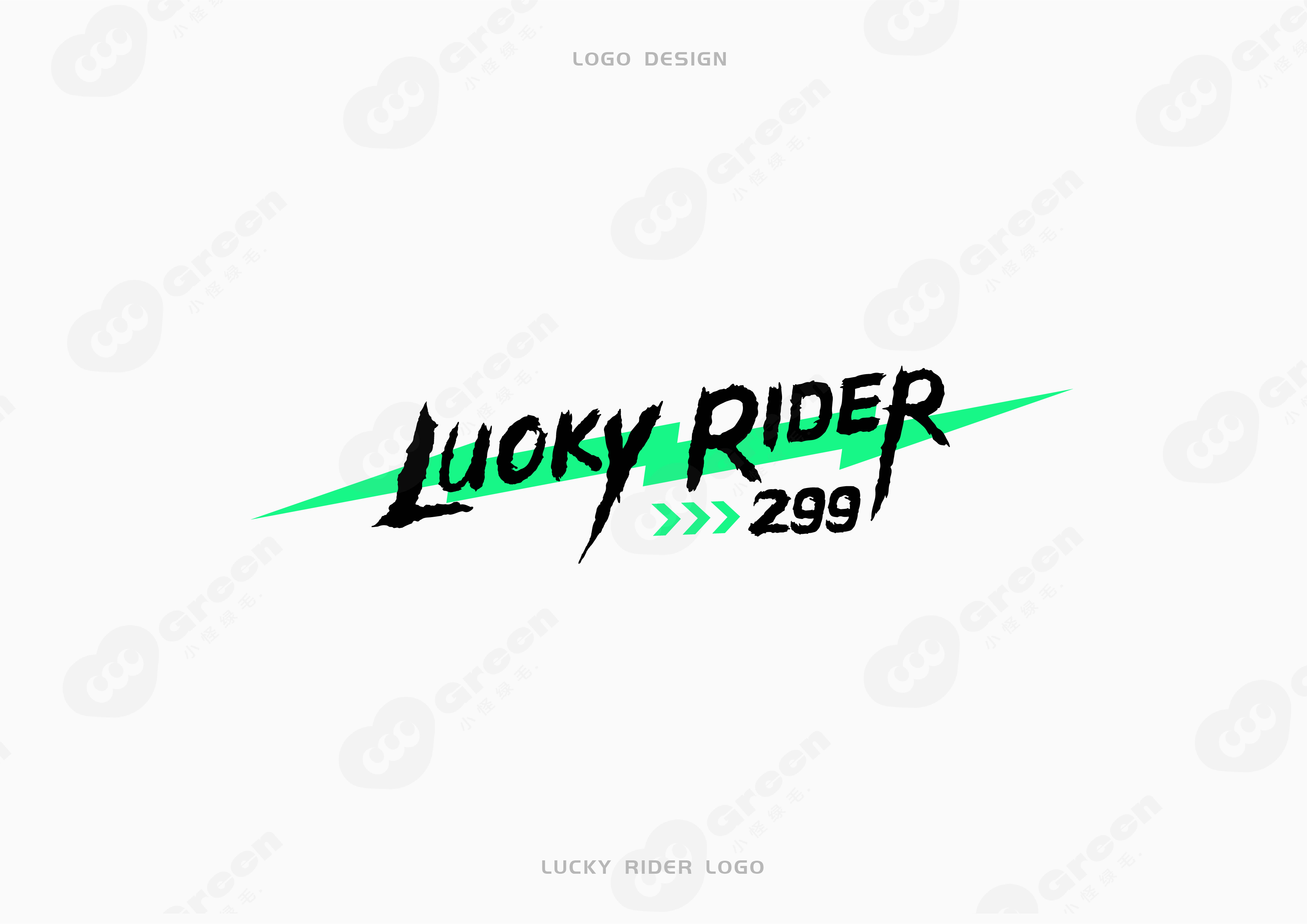 lucky rider logo设计 图4