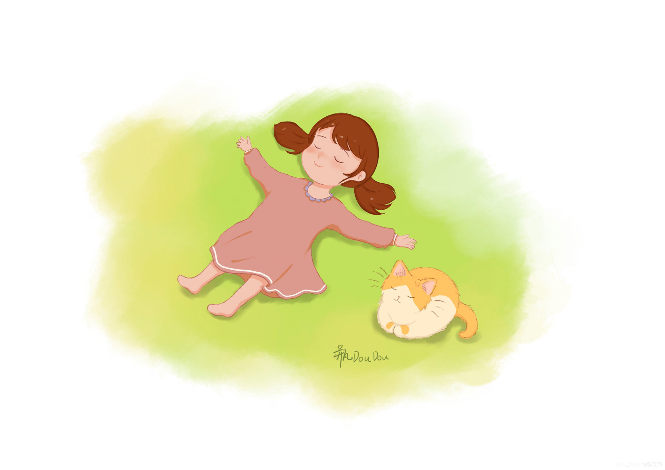 抱猫的女孩|插画|商业插画|喵君imiko - 原创作品 - 站酷 (ZCOOL)