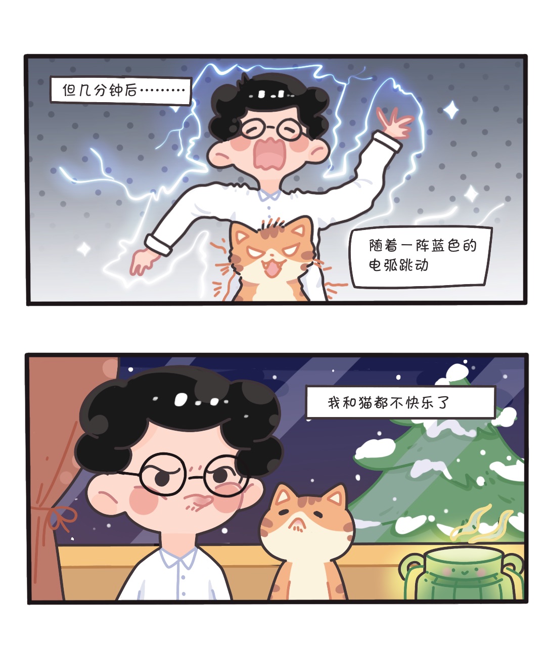 科普猫咪静电条漫 图2