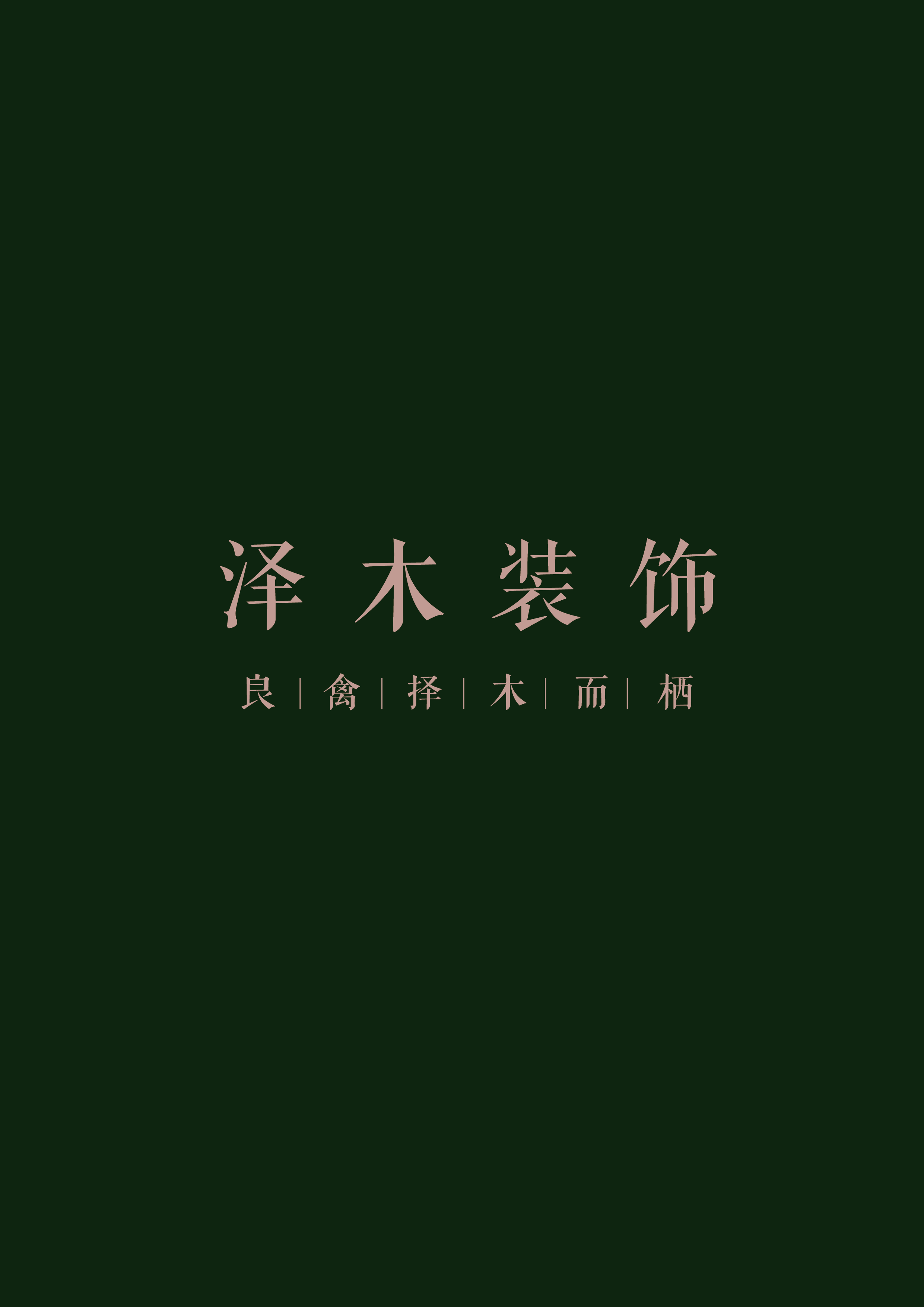 泽木装饰logo设计 图6