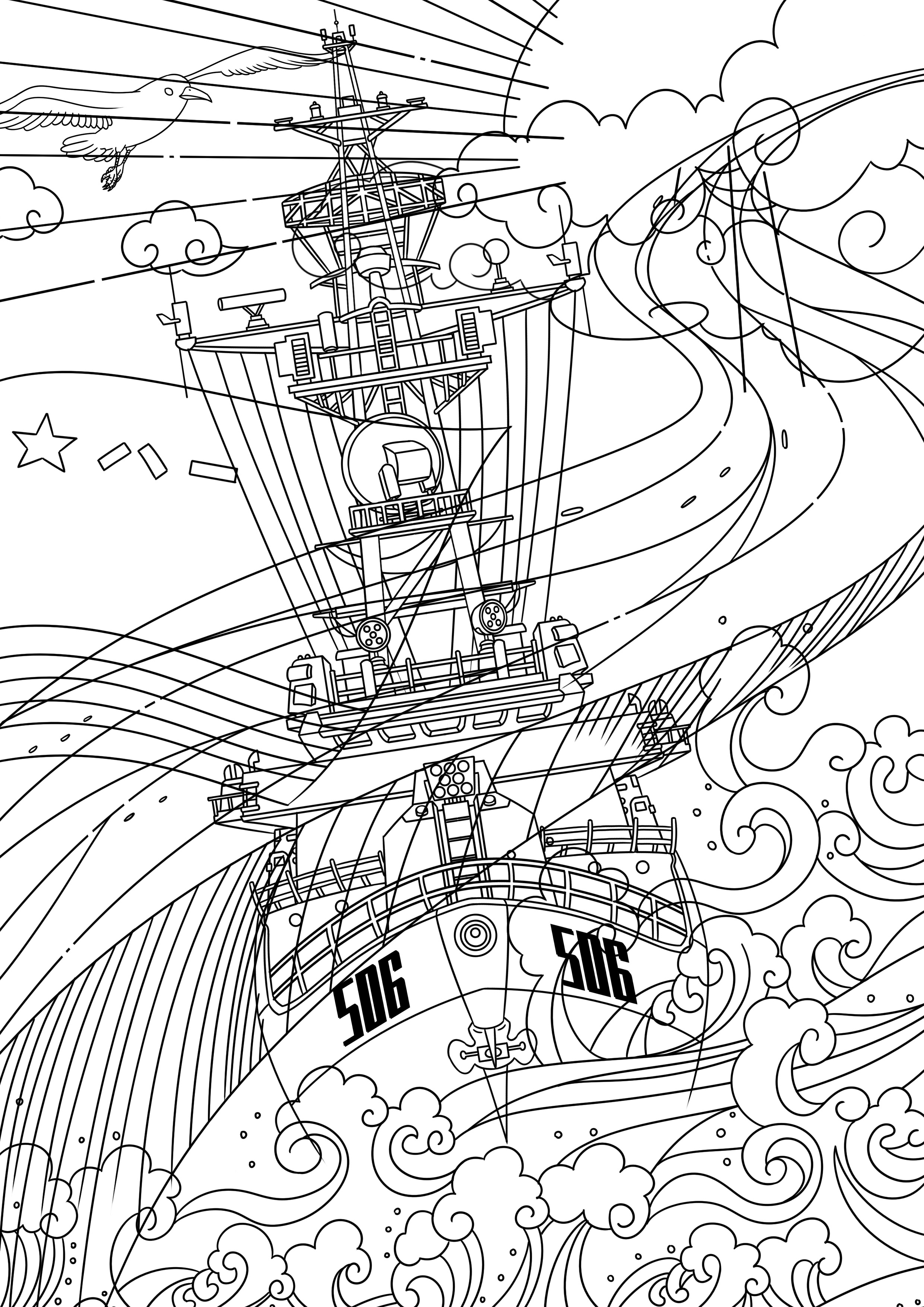 海军国潮插画 图4