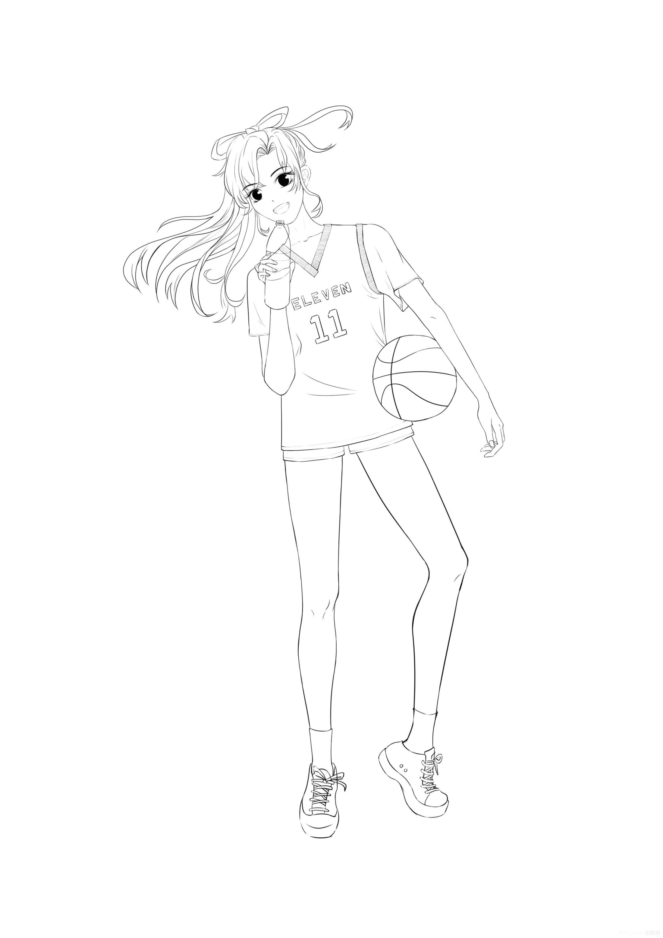女高中生系列四-篮球少女 图1