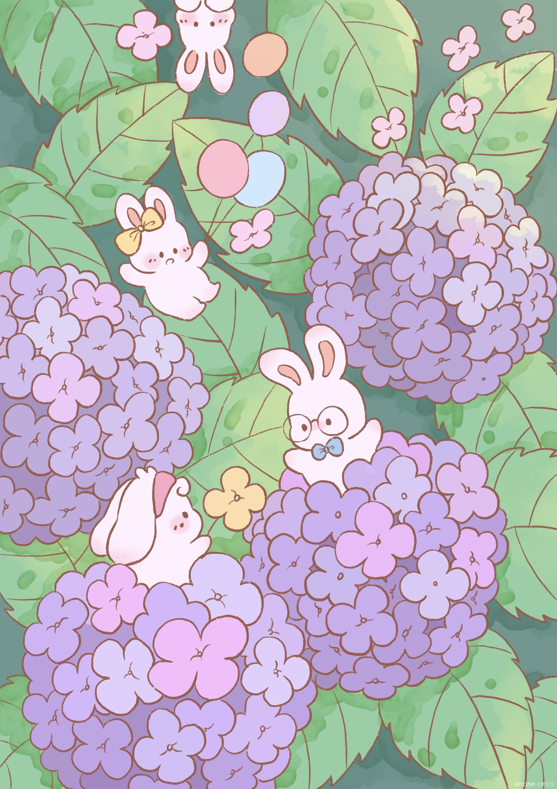 兔子的玫瑰节|插画|插画习作|天涯和斑斑 - 原创作品 - 站酷 (ZCOOL)