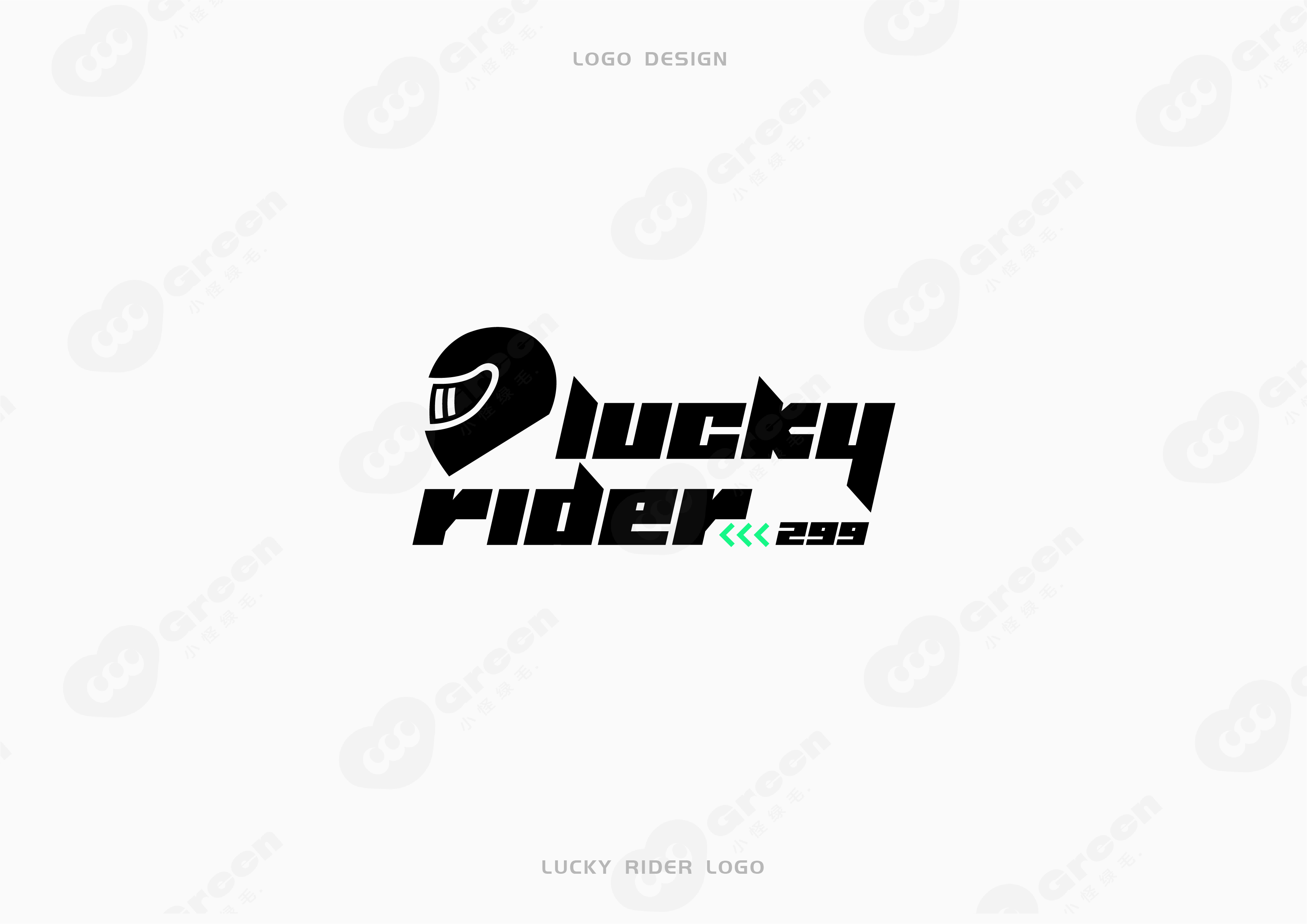 lucky rider logo设计 图5